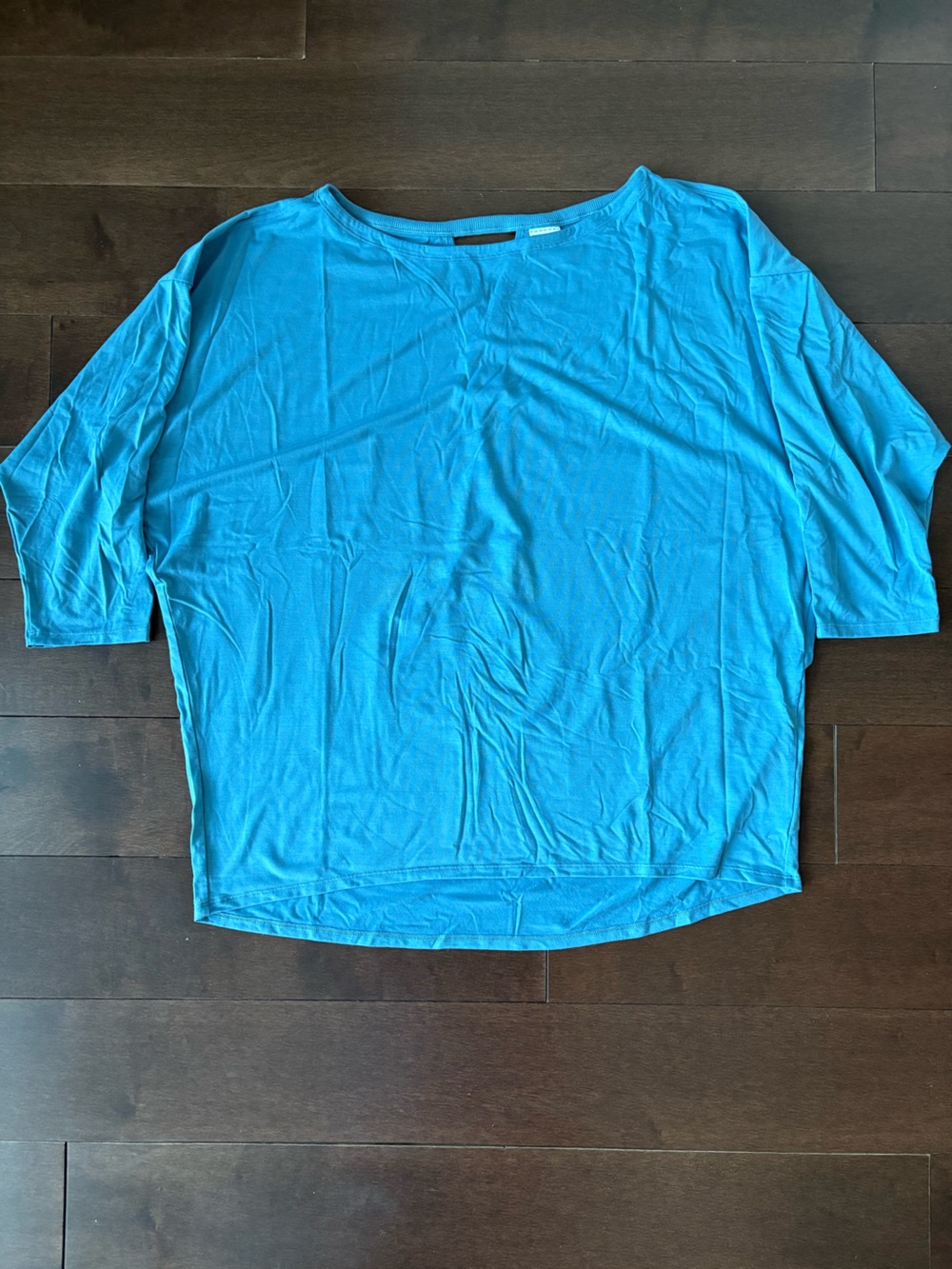 Athleta Lightweight Teal Blue Dolman Sleeve Top